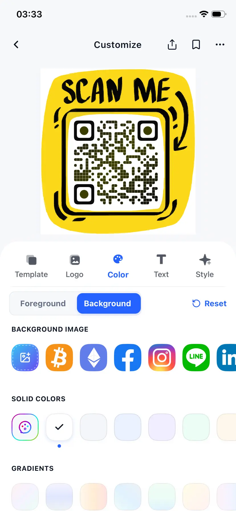 TinyQR Custom Center Logo & Brand Icons